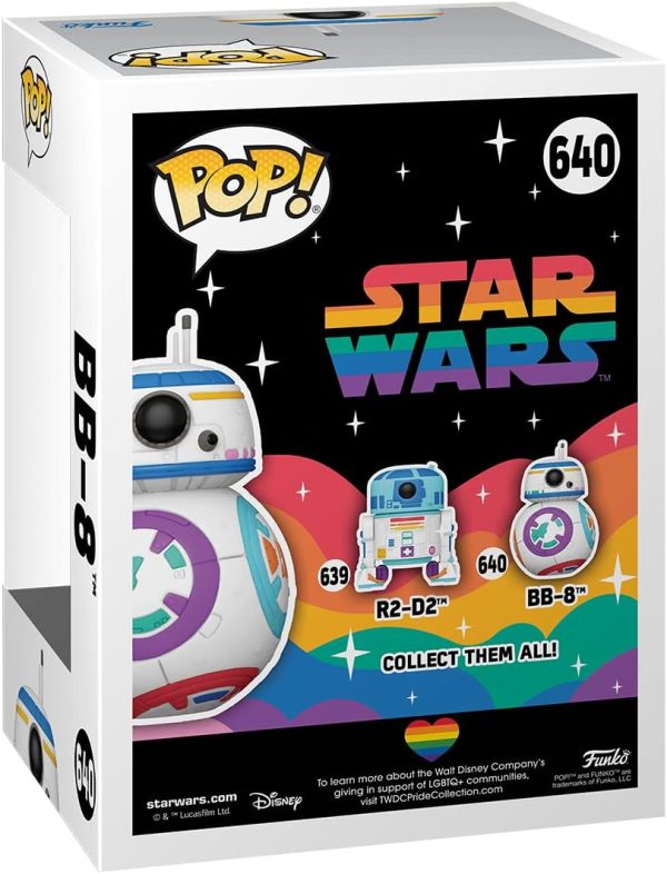 Funko POP! Star Wars: Pride 2023- BB-8 - Collectable Vinyl Figure - Gift Idea - Official Merchandise - for Kids & Adults - Movies Fans - Model Figure for Collectors and Display