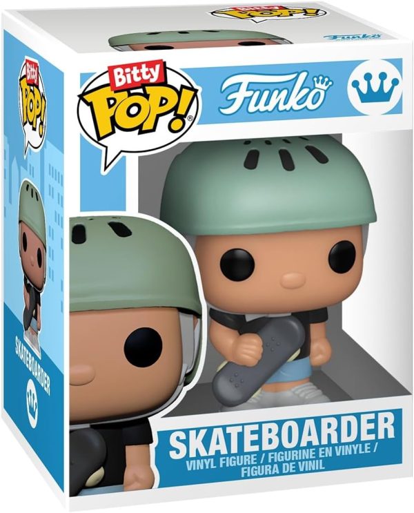 Funko Pop! Bitty Pop Town: Bitty City - Skateboarder and Skate Shop - Gift Idea IP - Mini Vinyl Display - Toys for Kids & Adults