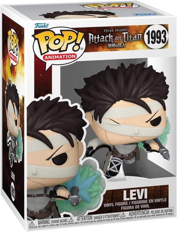 Funko Pop! Animation: Attack on Titan - Levi - Collectable Vinyl Figure - Gift Idea - Official Merchandise - Toys for Kids & Adults - Anime Fans - Model Figure for Collectors and Display