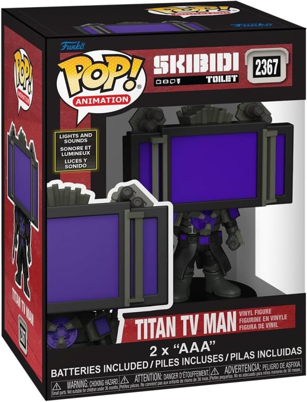 Funko Pop! SFX: Skibidi Toilet - Titan TV man - Collectable Vinyl Figure - Gift Idea - Official Merchandise - Toys for Kids & Adults - Horror Fans - Model Figure for Collectors and Display
