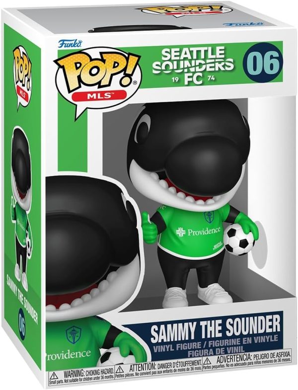 Funko Pop! MLS: Sounders - Sammy The Sounder - MLS Mascots and Marks - Collectable Vinyl Figure - Gift Idea - Official Merchandise - Toys for Kids & Adults - Sports Fans