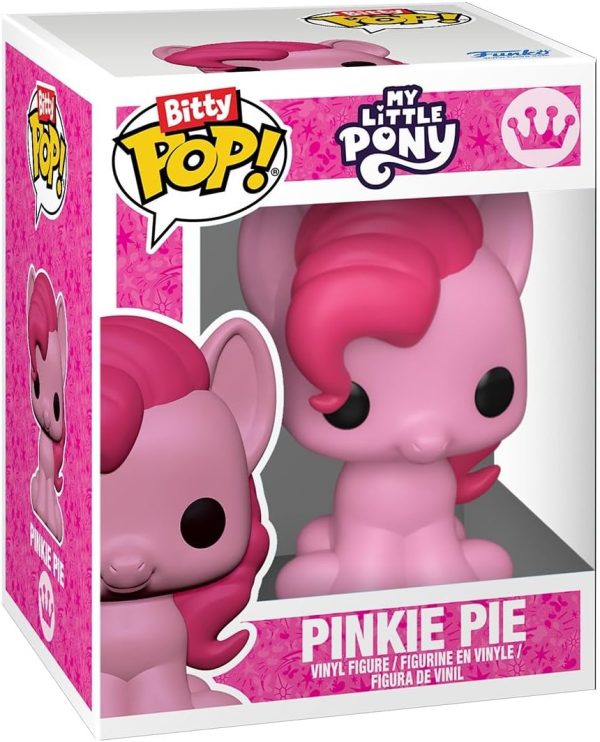 Funko Pop! Bitty: My Little Pony - Pinkie Pie. Rarity. Trixie. and Derpy - 0.9 Inch (2.2 Cm) - Cartoon Collectable - Gift Idea - Stackable Display Shelf Included
