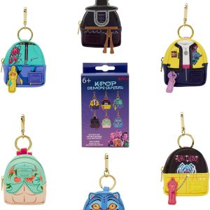 Loungefly KPop Demon Hunters Cosplay Mystery Mini Backpack Keychain Charm