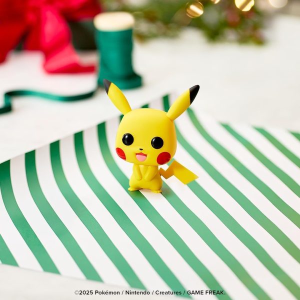 Funko Pop! Bitty: Pokemon - Pikachu. Vaporeon. Caterpie. and Cubone - 0.9 Inch (2.2 Cm) Collectable - Stackable Display Shelf Included - Gift Idea - Party Bags Stocking