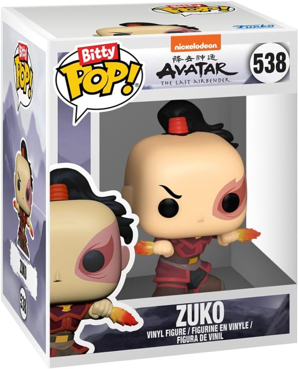 Funko Bitty Pop! Avatar: The Last Airbender - Azula. Ty Lee. Zuko. & A Surprise Mystery Mini Figure - 0.9 Inch (2.2 Cm) Collectable - Stackable Display Shelf Included - Gift Idea - Cake Topper