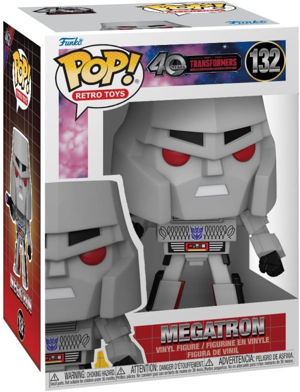 Funko Pop Retro Toys: Transformers: Generation 1-40th Anniversary. Megatron - Collectable Vinyl Figure - Gift Idea - Official Merchandise - Toys for Kids & Adults - Action/Adventure Fans