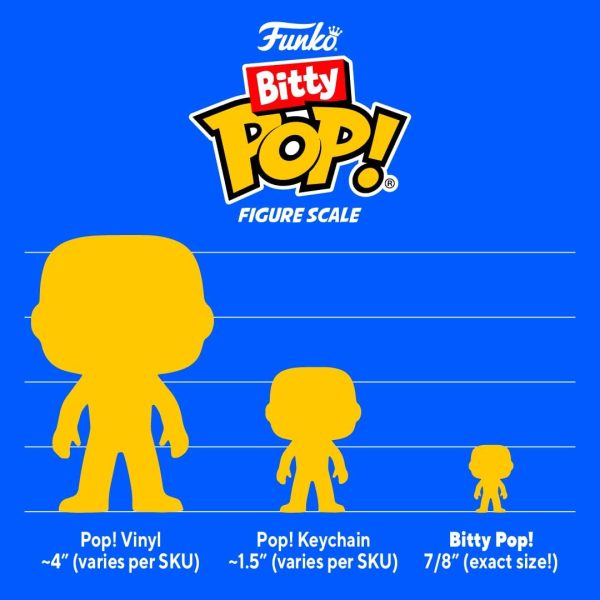 Funko Bitty POP! Star Wars - Darth Vader. 4-Pack - Darth Vader. TIE Fighter Pilot. Stormtrooper and A Surprise Mystery Mini Figure - 0.9 Inch (2.2 Cm) Collectable - Stackable Display Shelf Included