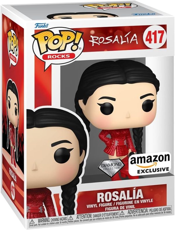 Funko Pop! Rocks: Rosalia (Bizcochito) - Diamond Glitter - Amazon Exclusive - Collectable Vinyl Figure - Gift Idea - Official Merchandise - Toys for Kids & Adults - Music Fans - Figure for Collectors
