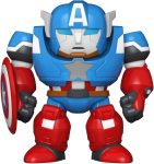 Funo Pop! Bitty Bots: Marvel - Captain America Mech with Captain America - 0.9 Inch and 4.7 Inch (11.9 Cm) - Television Collectable - Gift Idea - Toys for Kids & Adults