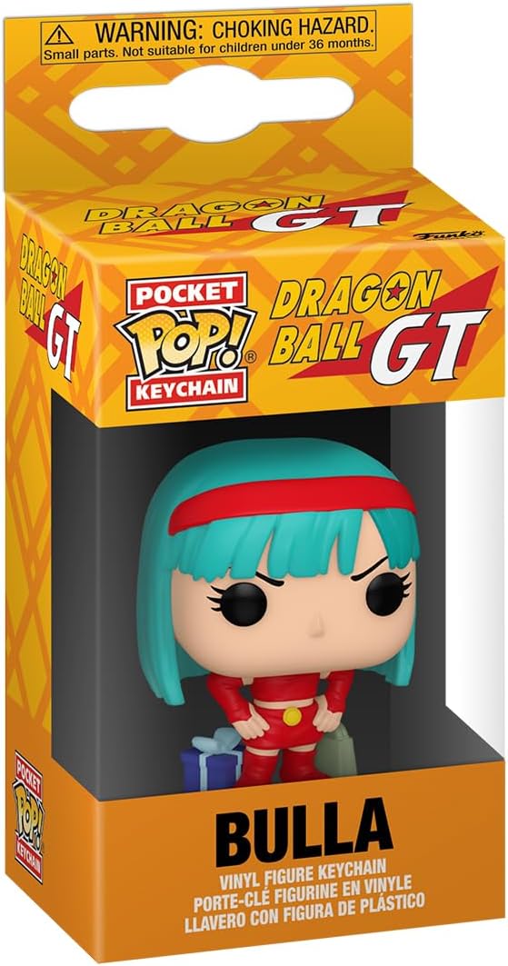 Funko POP! Keychain: DBGT - Bulla - Dragon Ball Novelty Keyring - Collectable Mini Figure - Stocking Filler - Gift Idea - Official Merchandise - Anime Fans - Backpack Decor