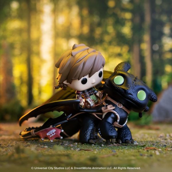 Funko POP! Rides Deluxe: How to Train Your Dragon ?C Hiccup with Toothless - Collectable Vinyl Figure - Gift Idea - Official Merchandise - for Kids & Adults - Movies Fans