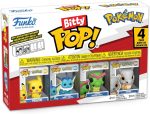 Funko Pop! Bitty: Pokemon - Pikachu. Vaporeon. Caterpie. and Cubone - 0.9 Inch (2.2 Cm) Collectable - Stackable Display Shelf Included - Gift Idea - Party Bags Stocking
