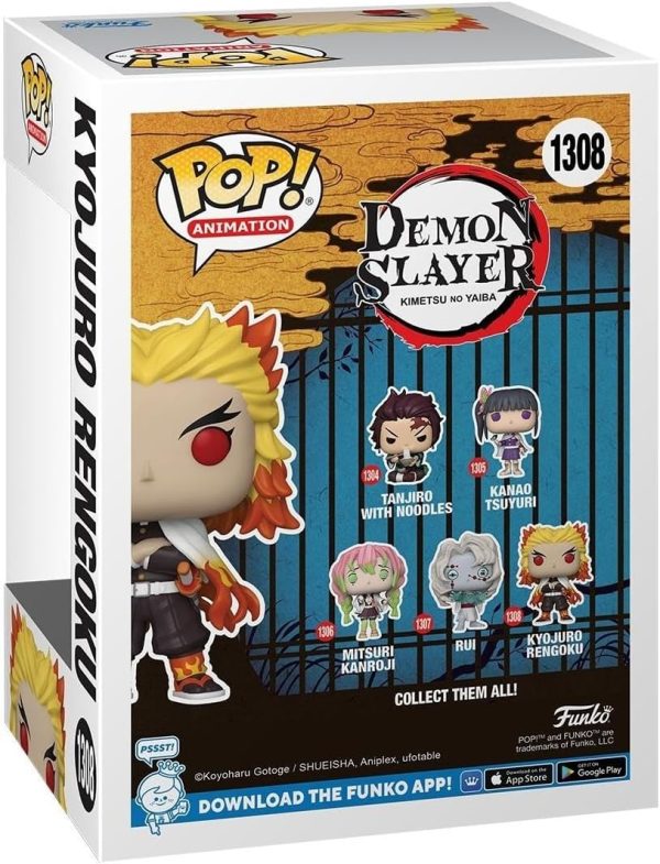 Funko POP! Animation: Demon Slayer - Kyojuro Rengoku - Collectable Vinyl Figure - Gift Idea - Official Merchandise - for Kids & Adults - Anime Fans - Model Figure for Collectors and Display