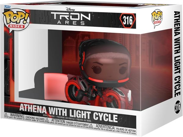 Funko Pop! Ride: Tron: Ares - Athena with Light Cycle - Collectable Vinyl Figure - Gift Idea - Official Merchandise - Toys for Kids & Adults - Movies Fans - Model Figure for Collectors and Display