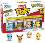Funko Pop! Bitty: Pokemon - Squirtle. Eevee. Growlithe. and Psyduck - 0.9 Inch (2.2 Cm) Collectable - Stackable Display Shelf Included - Gift Idea - Party Bags Stocking