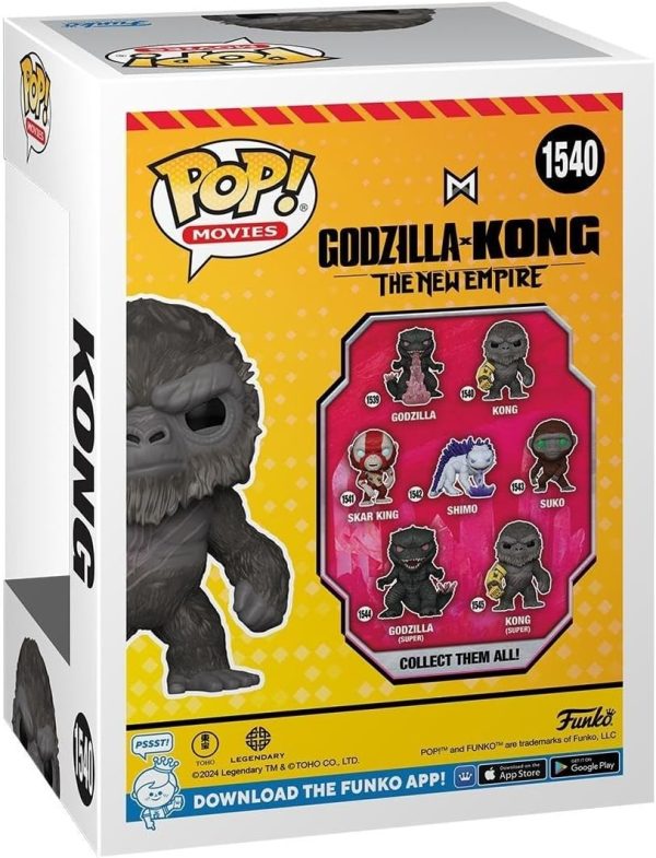 Funko POP! Movies: Godzilla X Kong: The New Empire - Kong - Godzilla Vs Kong - Collectable Vinyl Figure - Gift Idea - Official Merchandise - for Kids & Adults - Movies Fans