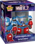 Funo Pop! Bitty Bots: Marvel - Captain America Mech with Captain America - 0.9 Inch and 4.7 Inch (11.9 Cm) - Television Collectable - Gift Idea - Toys for Kids & Adults