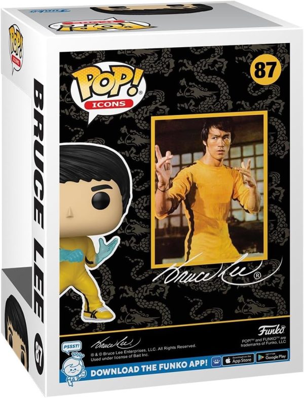 Funko POP Icons: Bruce Lee - Collectable Vinyl Figure - Gift Idea - Official Merchandise - for Kids & Adults - Movies Fans - Model Figure for Collectors and Display