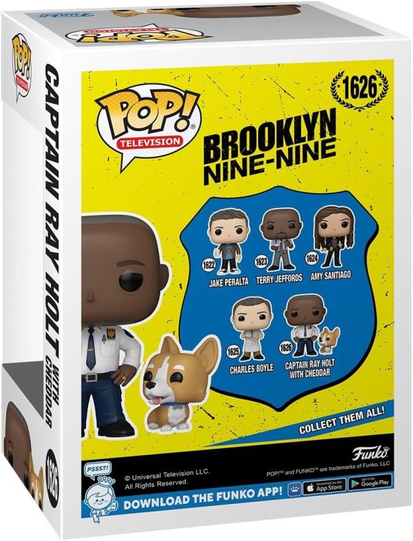 Funko POP&Buddy: Brooklyn Nine Nine - Captain Ray Holt with Cheddar - Collectable Vinyl Figure - Gift Idea - Official Merchandise - for Kids & Adults - TV Fans - Model Figure for Collectors