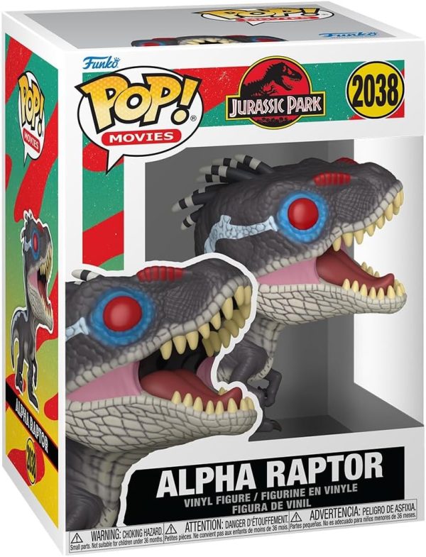 Funko Pop! Movies: Jurassic Park - Alpha Raptor - Collectable Vinyl Figure - Gift Idea - Official Merchandise - Toys for Kids & Adults - Action/Adventure Fans - Model Figure for Collectors