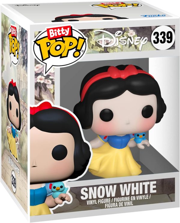 Funko Bitty Pop Disney Princesses - Cinderella. Snow White. Aurora and A Surprise Mystery Mini Figure - 0.9 Inch (2.2 Cm) Collectable - Stackable Display Shelf Included - Gift Idea