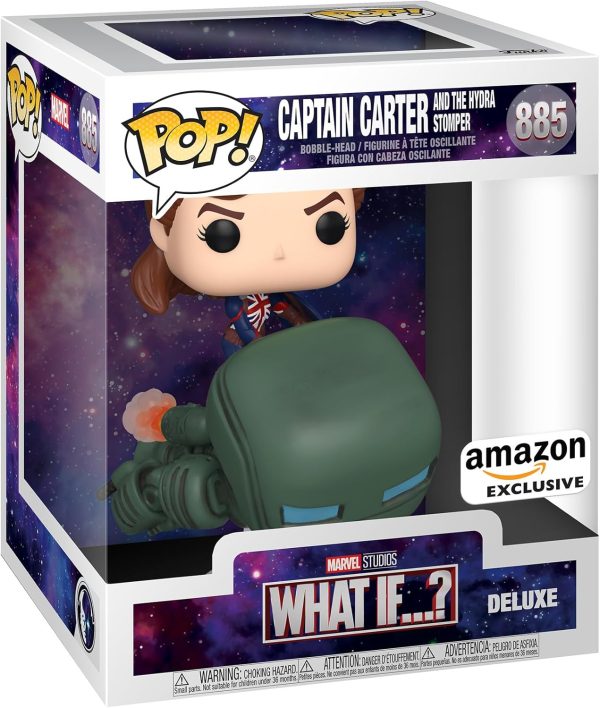 Funko Pop Deluxe Marvel: Year of The Shield - Captain Peggy Carter Riding Hydra Stomper - Marvel Comics - Amazon Exclusive - Collectable Vinyl Figure - Gift Idea - Official Merchandise