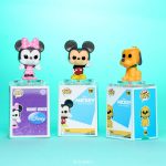 Funko Bitty POP! Disney - Mickey. 4-Pack - Mickey Mouse. Minnie Mouse (Pink Dress). Pluto and A Surprise Mystery Mini Figure - 0.9 Inch (2.2 Cm) Collectable - Stackable Display Shelf Included