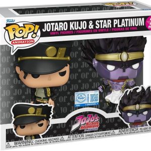 Funko Pop! Animation: JoJo's Bizarre Adventure - Jotaro and Star Platinum. 2-Pack - Amazon Exclusive - Collectable Vinyl Figure - Gift Idea - Official Merchandise - Anime Fans