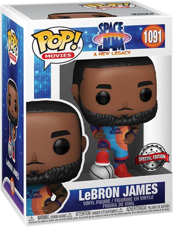 Funko Pop! Movies: Space Jam. A New Legacy - Lebron James. Amazon Exclusive Vinyl Figure