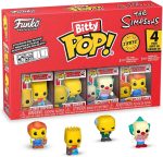 Funko Pop! Bitty: Simpsons - Bart Simpson. Mr. Burns. Krusty The Clown. and Mystery Chase Figure - 0.9 Inch (2.2 Cm) - The Simpsons Collectable - Stackable Display Shelf Included