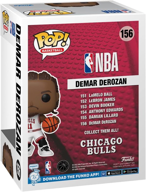 Funko Pop NBA: Chicago Bulls - DeMar Demar DeRozan - Collectable Vinyl Figure - Gift Idea - Official Merchandise - Toys for Kids & Adults - Sports Fans - Model Figure for Collectors and Display