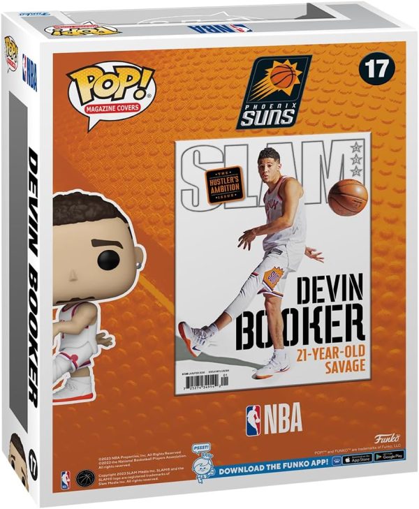 Funko POP! NBA Cover: Slam ?C Devin Booker - Collectable Vinyl Figure - Gift Idea - Official Merchandise - for Kids & Adults - Sports Fans - Model Figure for Collectors and Display