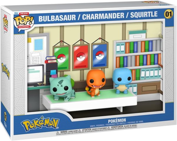 Funko Pop Moments Deluxe: Pokemon - Starters - Bulbasaur. Charmander. Squirtle - Collectable Vinyl Figure - Gift Idea - Official Merchandise - Toys for Kids & Adults - Video Games Fans
