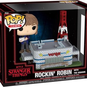 Funko Pop! Town: Stranger Things - Rockin' Robin with The Squawk - Collectable Vinyl Figure - Gift Idea - Official Merchandise - Toys for Kids & Adults - TV Fans - Figure for Collectors and Display