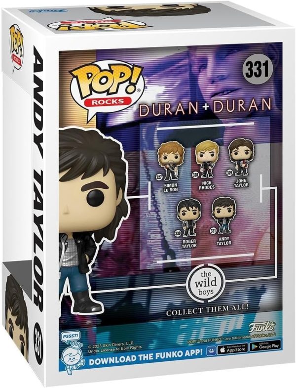 Funko POP! Rocks: Duran Duran - Wild Boys Andy Taylor - Collectable Vinyl Figure - Gift Idea - Official Merchandise - for Kids & Adults - Music Fans - Model Figure for Collectors and Display