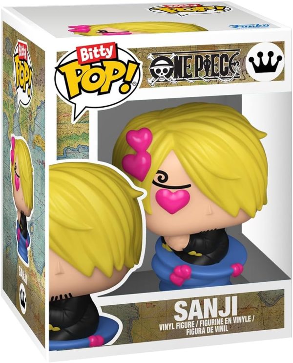 Funko Bitty Pop! One Piece - Sanji. Zeff. Kreig. and A Surprise Mystery Mini Figure - 0.9 Inch (2.2 Cm) Collectable - Stackable Display Shelf Included - Gift Idea - Party Bags Stocking - Cake Topper