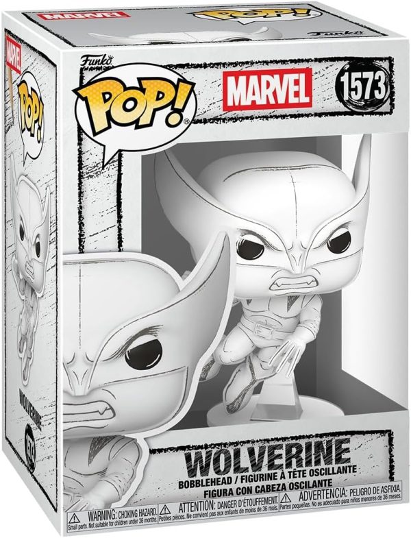 Funko Pop! Marvel: Marvel Sketched - Wolverine - X-Men - Collectable Vinyl Figure - Gift Idea - Official Merchandise - Toys for Kids & Adults - Comic Fans - Model Figure for Collectors and Display