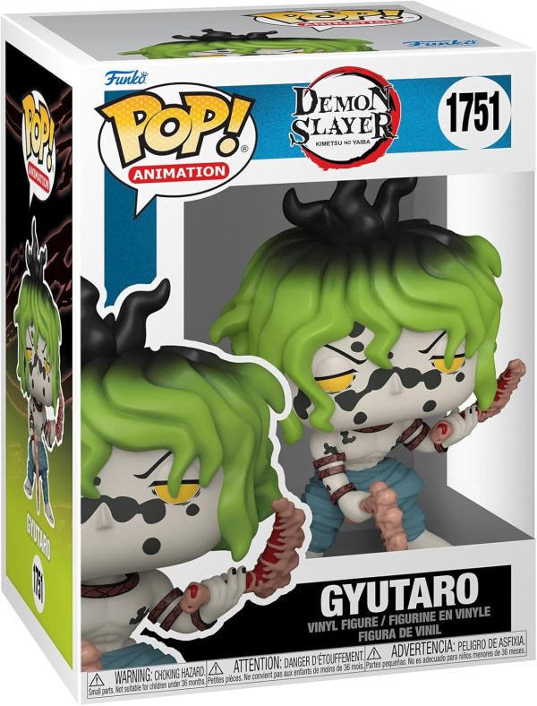 Funko POP Animation: DS - Gyutaro - Demon Slayer - Collectable Vinyl Figure - Gift Idea - Official Merchandise - for Kids & Adults - Anime Fans - Model Figure for Collectors and Display