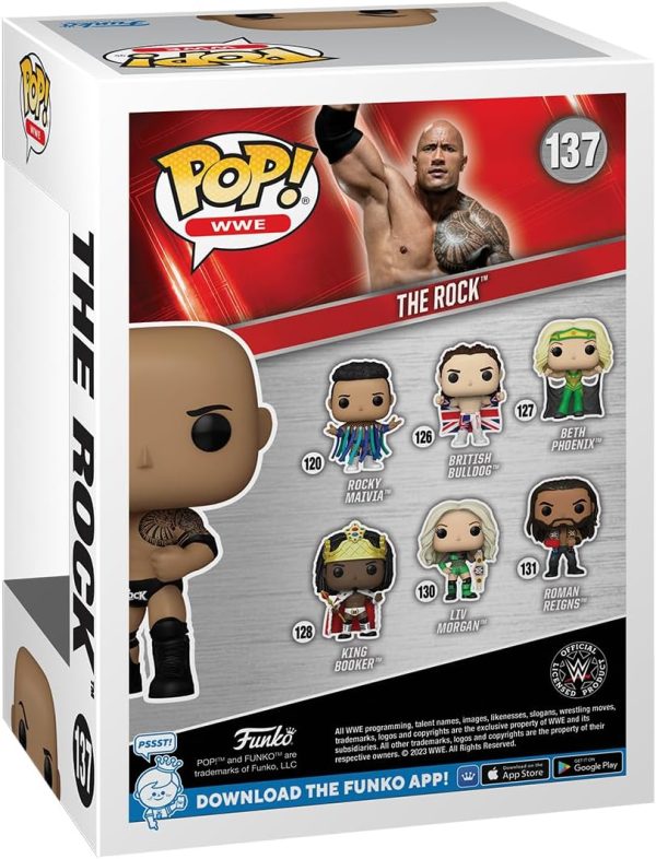 Funko POP! WWE: The Rock - Dwayne The Rock Johnson - (Final) - Collectable Vinyl Figure - Gift Idea - Official Merchandise - for Kids & Adults - Sports Fans - Model Figure for Collectors