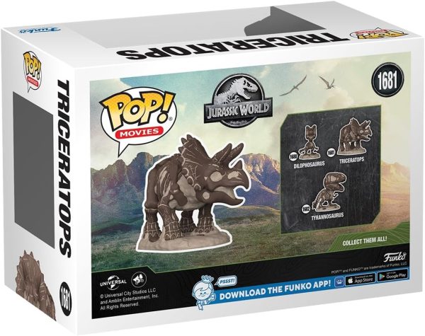 Funko Pop Movies: Jurassic Park? Fossil - Triceratops - Collectable Vinyl Figure - Gift Idea - Official Merchandise - Toys for Kids & Adults - Action/Adventure Fans - Model Figure for Collectors