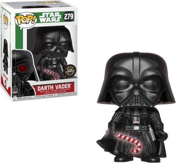 Funko Pop Star Wars: Holiday - Darth Vader with Candy Cane (Styles May Vary) Collectible Figure. Multicolor