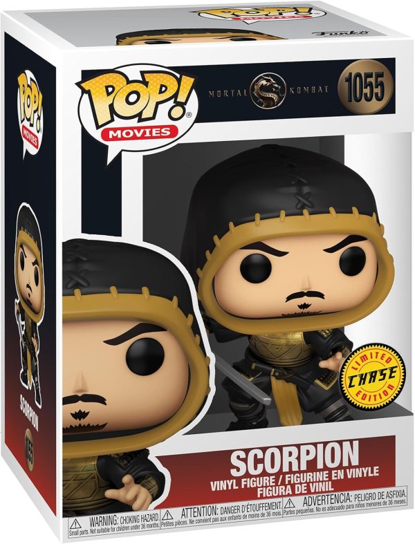 Funko POP Movies: Mortal Kombat - Scorpion Vinyl Figure (Styles May Vary). Multicolor. Standard (53851)