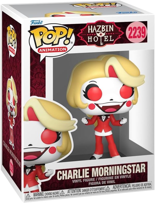 Funko Pop! Animation: Hazbin Hotel - Charlie Morningstar - 1/6 Odds for Rare Chase Variant - Collectable Vinyl Figure - Gift Idea - Official Merchandise - Toys for Kids & Adults