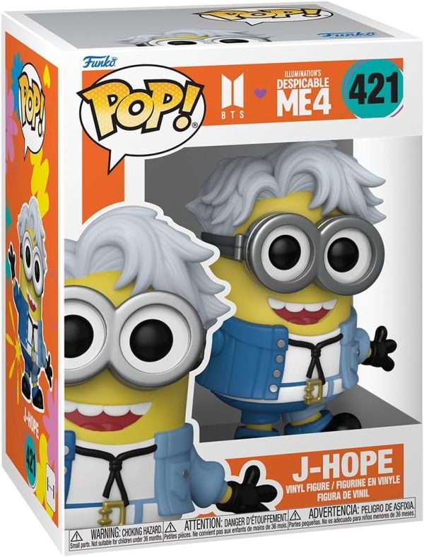Funko POP! Rocks: Minions X BTS - J-Hope - BTS + Minions - Collectable Vinyl Figure - Gift Idea - Official Merchandise - for Kids & Adults - Movies. Music Fans - Model Figure for Collectors
