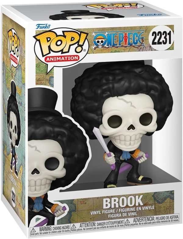Funko Pop! Animation: One Piece - (Refresh) - Brook Collectable Vinyl Figure - Gift Idea - Official Merchandise - Toys for Kids & Adults - Anime Fans - Model Figure for Collectors and Display