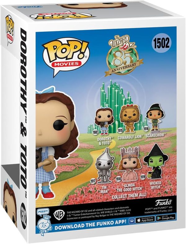 Funko POP! & Buddy: The Wizard of Oz - Dorothy Gale with Toto - Collectable Vinyl Figure - Gift Idea - Official Merchandise - for Kids & Adults - Movies Fans - Model Figure for Collectors and Display