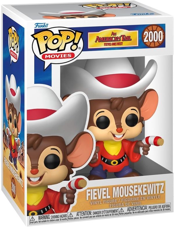 Funko Pop! Animation: an American Tail: Fievel Goes West - Fievel Mousekewitz - Collectable Vinyl Figure - Gift Idea - Official Merchandise - Toys for Kids & Adults - Cartoon/Animation Fans