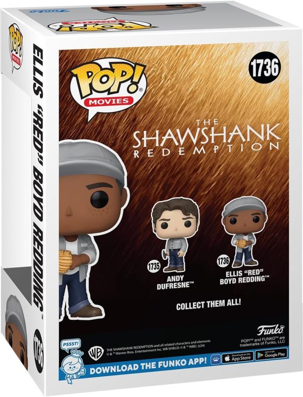 Funko POP Movies: SR - Ellis 'Red' Boyd Redding - Shawshank Redemption - Collectable Vinyl Figure - Gift Idea - Official Merchandise - for Kids & Adults - Movies Fans