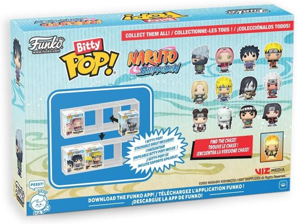 Funko Pop! Bitty: Naruto Shippuden - Minato Namikaze. Orochimaru. Tsunade. and Jiraiya - 0.9 Inch (2.2 Cm) - Anime Collectable - Gift Idea - Stackable Display Shelf Included