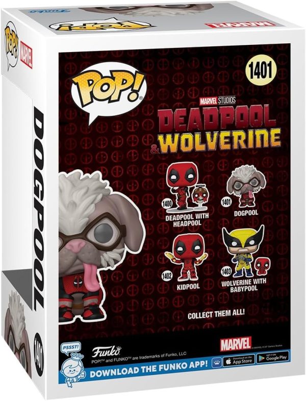 Funko POP! Marvel: Deadpool & Wolverine - Dogpool - Collectable Vinyl Figure - Gift Idea - Official Merchandise - for Kids & Adults - Movies Fans - Model Figure for Collectors and Display